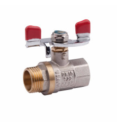 Кран кульовий Valve 1/2" ВЗ для води (метелик) SV607W15