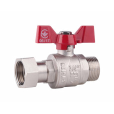 Кран шаровой с накидной гайкой SD Forte 3/4" ВЗ для воды прямой SF261W20