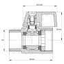 Кран "мини" 1/2" ГШМ Koer KR.401 (KR0156)
