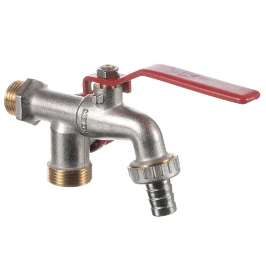 Кран полива 1/2" с дополнительным выходом KOER KR.248 (KR3071)