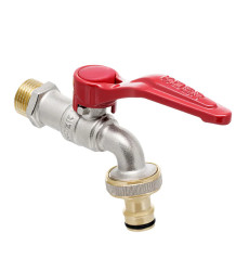 Кран полива Koer KR.247 - 1/2" с коннектором для быстрого подключения (KR3196)