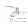 Кран полива Koer KR.247 - 1/2" с коннектором для быстрого подключения (KR3196)