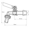 Кран полива с коннектором для быстрого подключения KOER KR.259 - 1/2" (KR3128)