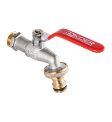 Кран полива с коннектором для быстрого подключения 1/2" (Koer KR.257) (KR2750)