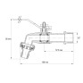 Кран полива с коннектором для быстрого подключения 1/2" (Koer KR.257) (KR2750)
