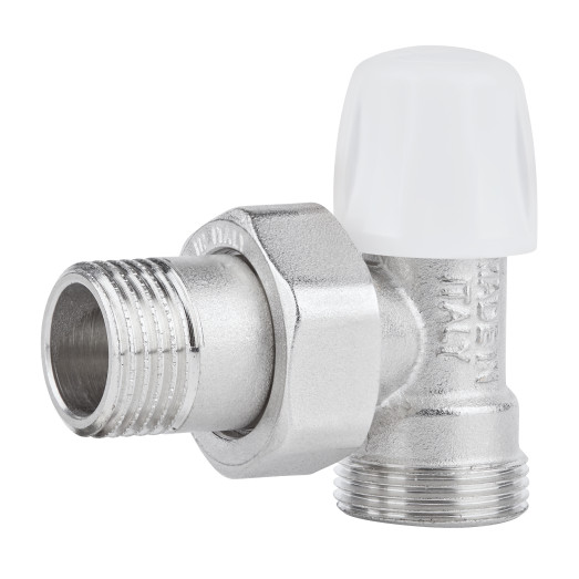 Кран радиаторный Icma 1/2" угловой под фитинг, без ручки №827 (82827AD06)