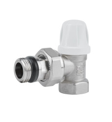 Кран радиаторный Icma 1/2" с антипотеканием угловой без ручки №952 (82952AD06)