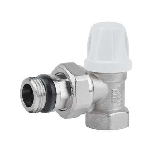 Кран радиаторный Icma 1/2" с антипотеканием угловой без ручки №952 (82952AD06)