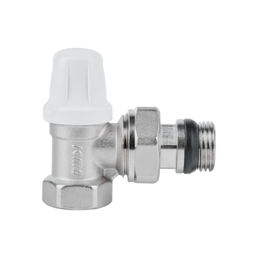 Кран радиаторный Icma 1/2" с антипотеканием угловой без ручки №952 (82952AD06)