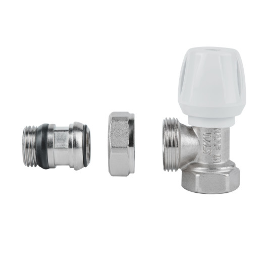 Кран радиаторный Icma 1/2" с антипротеканием угловой №803+940 (82803AD06940)