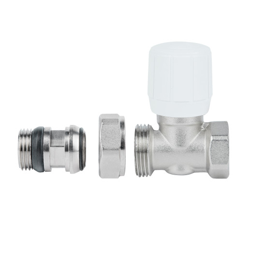 Кран радиаторный Icma 1/2" с антипротечкой прямой №954 (82954AD06)