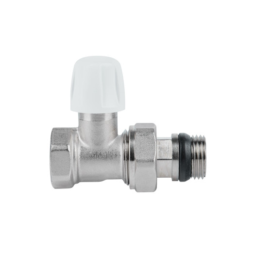 Кран радіаторний Icma 1/2" з антипротіканням прямий без ручки №815+940 (82815AD06940)