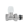 Кран радіаторний Icma 1/2" з антипротіканням прямий без ручки №815+940 (82815AD06940)