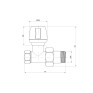 Кран радиаторный Icma 3/4" прямой №813 (82813AE06)