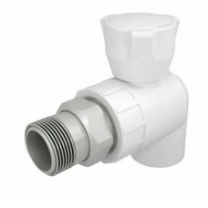 Кран радиаторный Firat ППР угловой 20х1/2" (белый)