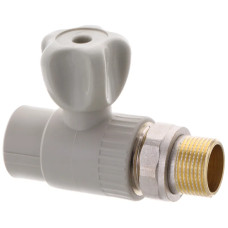 Кран радіаторний прямий 25x3/4M" PPR (сталева куля) EUROPRODUCT EP.0125 (EP4050)