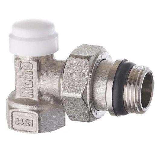 Кран радиаторный Roho R5251-050 - 1/2″ угловой (антипротечка) (RO1016)