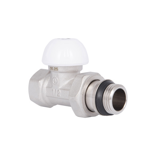 Кран радиаторный SD Forte Powerful 1/2" с антипротеканием прямой (SF231W15)