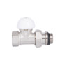Кран радиаторный SD Forte Powerful 1/2" с антипротеканием прямой (SF231W15)