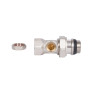 Кран радиаторный SD Plus 1/2" ВН с антипротечкой прямой (SD227W15)