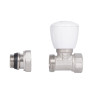 Кран радиаторный Thermo Alliance Standart Powerful 1/2" ВН с антипротеканием прямой (SF230W15)