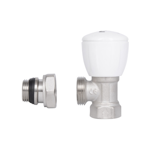 Кран радиаторный Thermo Alliance Standart Powerful 1/2" с антипротечкой угловой SF232W15