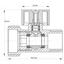 Кран трехходовой 1/2Mx3/4Mx1/2F Koer KR.515 (KR0103)