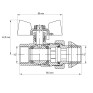 Кран з американкою 1/2" "антипротікання" Koer KR.227-Gi (KR0189)