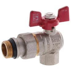Кран з американкою 1/2" "антипротікання" Koer KR.228-Gi кутовий (KR0196)