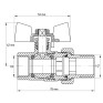 Кран з американкою 1/2" Koer KR.227 (KR0014)