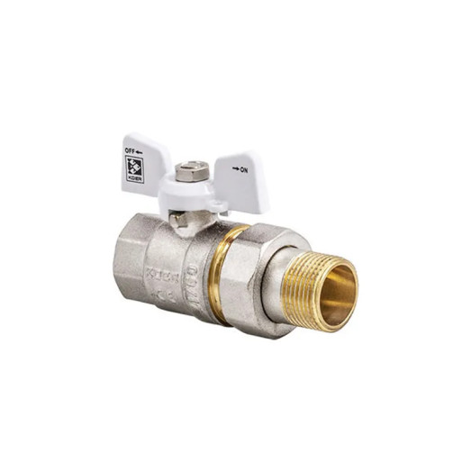 Кран з американкою 1/2" Koer KR.227.W білий (KR0015)