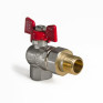 Кран з американкою 1/2" Koer KR.228 кутовий (KR0016)