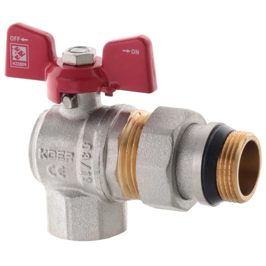 Кран з американкою 3/4" "антипротікання" Koer KR.228-Gi кутовий (KR0194)