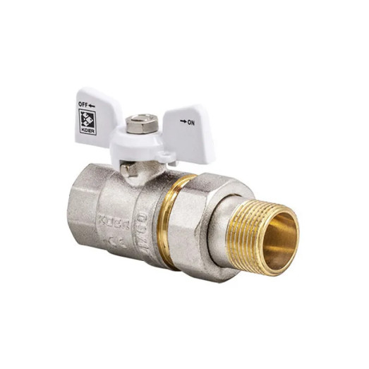 Кран з американкою 3/4" Koer KR.227.W білий (KR0097)