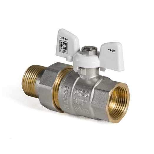 Кран з американкою 3/4" Koer KR.227.W білий (KR0097)