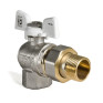 Кран з американкою 3/4" Koer KR.228.W кутовий білий (KR0100)