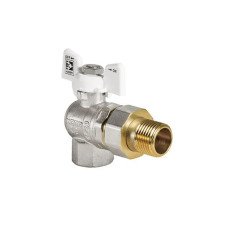 Кран з американкою кутовий Koer KR.228.W - 1" (KR5105)