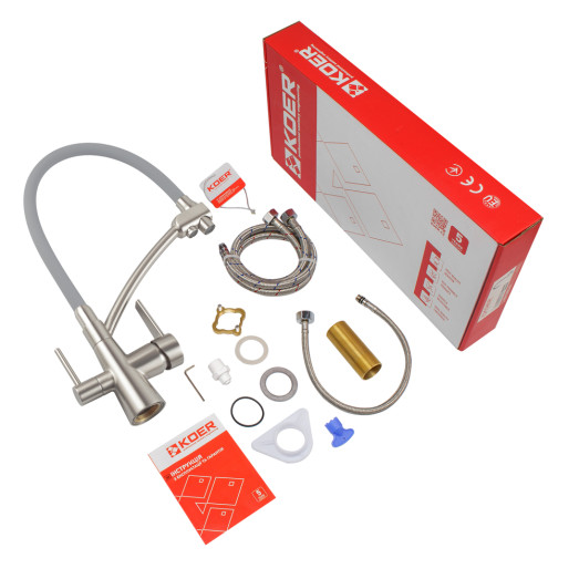 Кухонний змішувач з виходом для питної води KOER KB-72003-02 (KR3374)