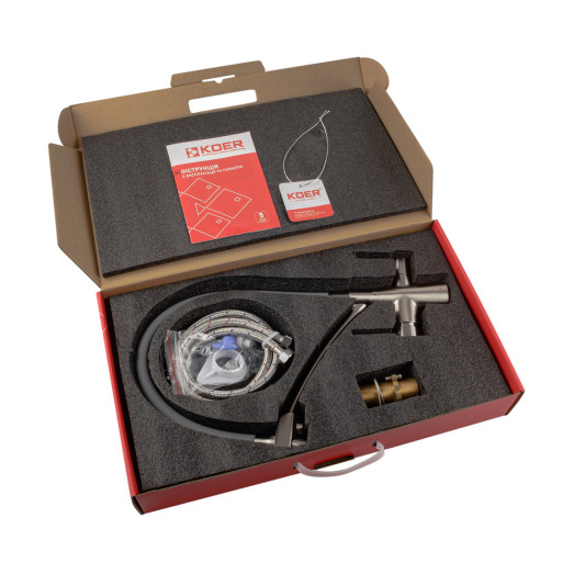 Кухонний змішувач з виходом для питної води KOER KB-72003-02 (KR3374)