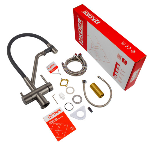 Кухонный смеситель с выходом для питьевой воды KOER KB-72006-07 (KR3382)