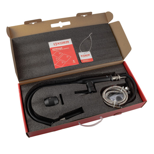 Кухонный смеситель с выдвижным изливом KOER KI-70004-05 (KR3386)