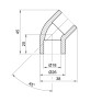 Уголок PPR Alfa Plast 20, 45° (APEL4520XXX)