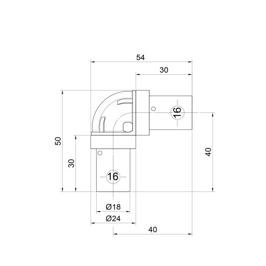 Уголок пресс SharkBite 16