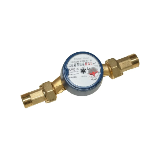Счетчик воды Bmeters GSD8-I со штуцерами 3/4" ХВ L=130 мм (53454)