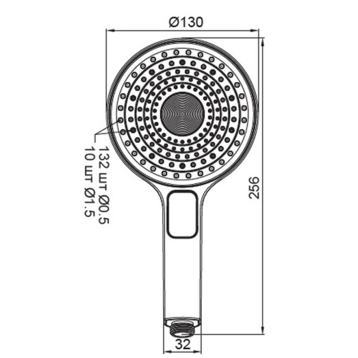 Лійка для душу Koer KP-0403-05 (3 функції) (KR4993)