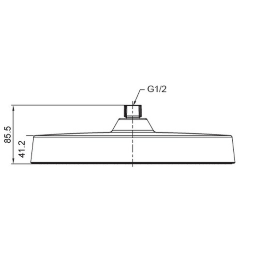 Лійка для душу стельова Koer KP-0403-01-OH 300мм (KR4992)