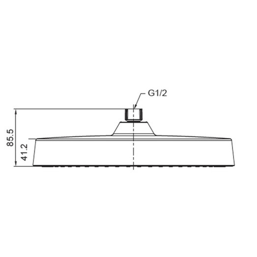 Лійка для душу стельова Koer KP-0403-03-OH 300мм (KR4996)