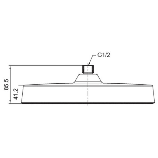 Лейка для душа потолочная Koer KP-0403-05-OH 300мм (KR4994)