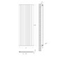Радіатор трубчастий ARTTIDESIGN Livorno 9/1800/612/50 вертикальний сірий матовий (LV.9.180.61.5.G)