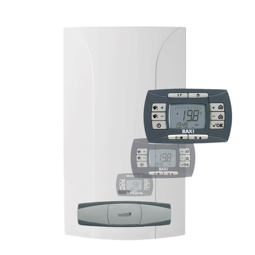 Газовый дымоходный котел BAXI LUNA 3 COMFORT 240 i двухконтурный (CSE452243580)